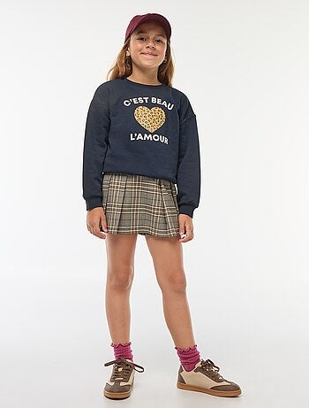 Sudadera de manga larga estampada
