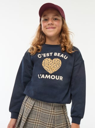Sudadera de manga larga estampada