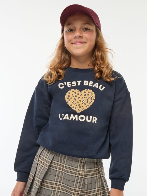 Sudadera de manga larga estampada - Kiabi