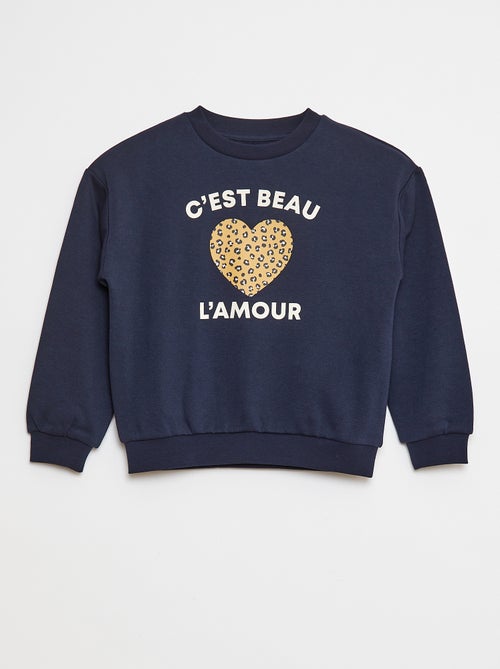 Sudadera de manga larga estampada - Kiabi