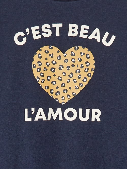 Sudadera de manga larga estampada - Kiabi