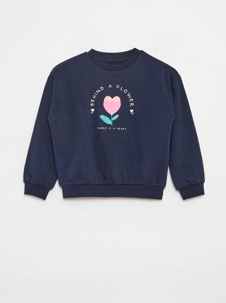 Sudadera de manga larga estampada