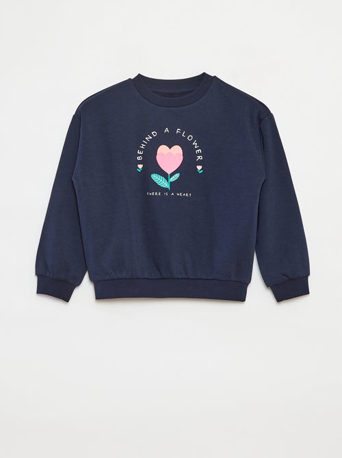 Sudadera de manga larga estampada - Kiabi