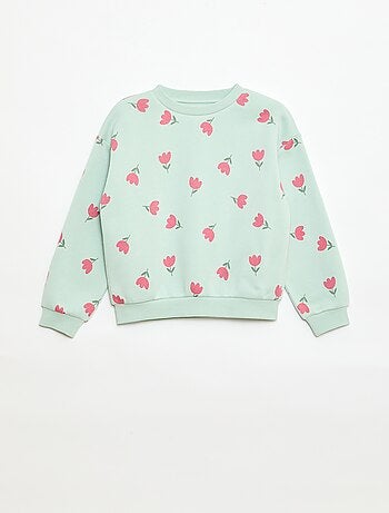 Sudadera de manga larga estampada