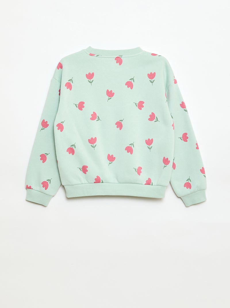 Sudadera de manga larga estampada Azul - Kiabi