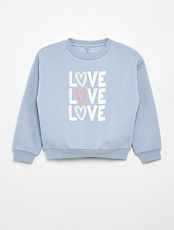 Sudadera de manga larga estampada