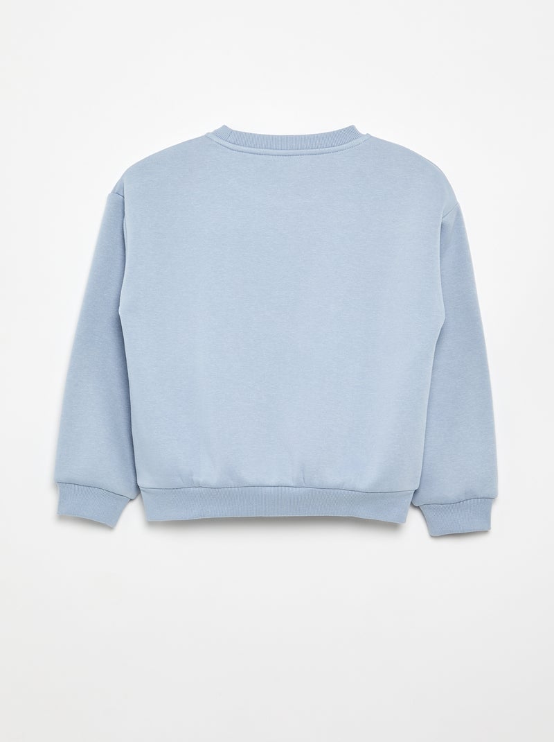 Sudadera de manga larga estampada Azul - Kiabi