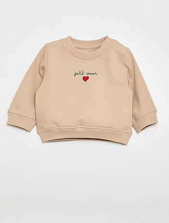 Sudadera de manga larga estampada