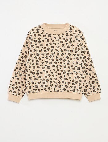Sudadera de manga larga estampada