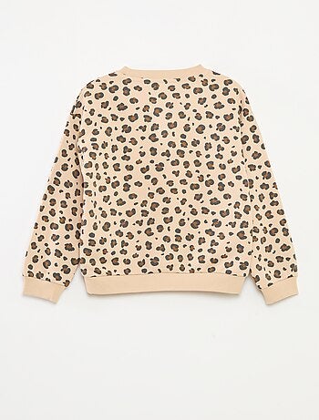 Sudadera de manga larga estampada