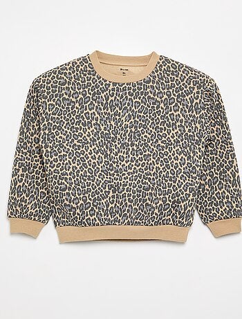Sudadera de manga larga estampada
