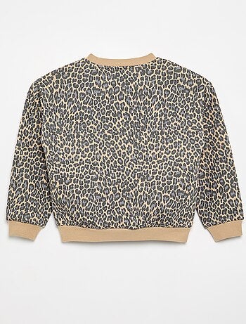Sudadera de manga larga estampada