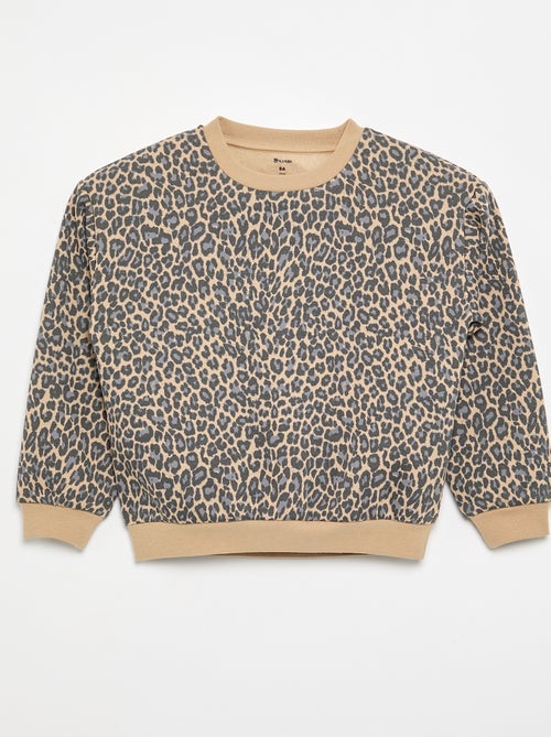 Sudadera de manga larga estampada - Kiabi