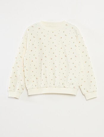 Sudadera de manga larga estampada