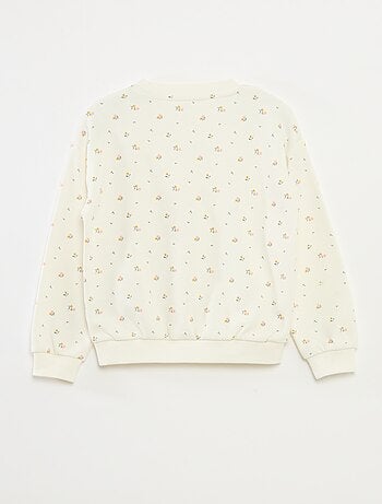 Sudadera de manga larga estampada