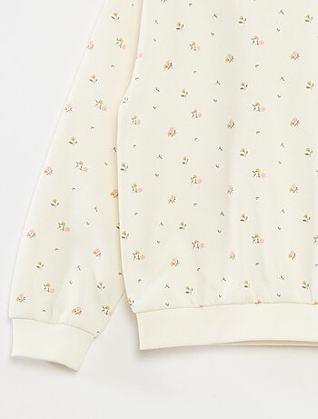 Sudadera de manga larga estampada