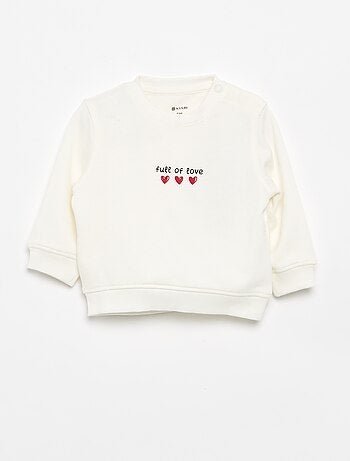Sudadera de manga larga estampada