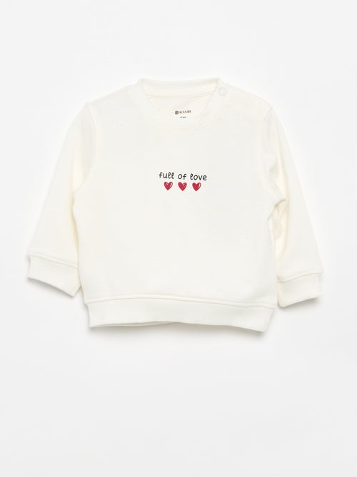 Sudadera de manga larga estampada - Kiabi Sudadera de manga larga estampada - Kiabi