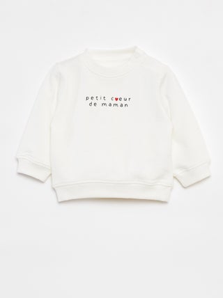 Sudadera de manga larga estampada