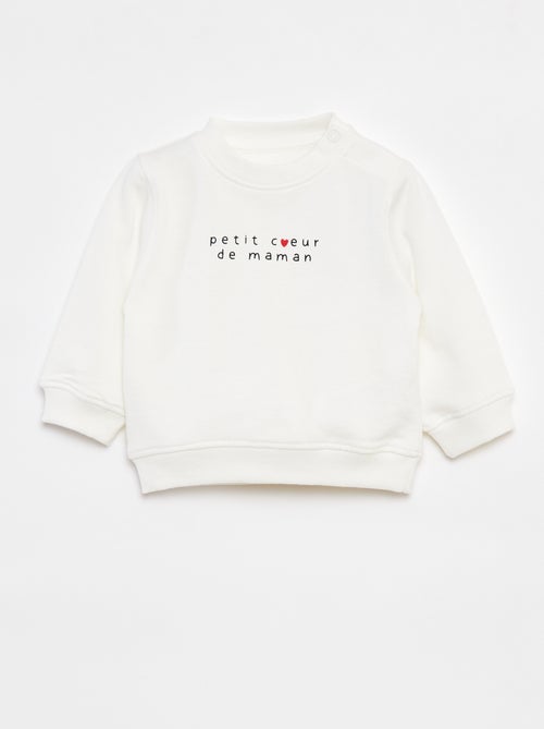 Sudadera de manga larga estampada - Kiabi