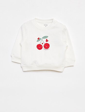 Sudadera de manga larga estampada