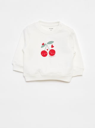 Sudadera de manga larga estampada