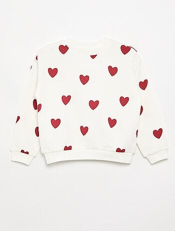 Sudadera de manga larga estampada