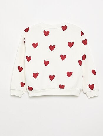 Sudadera de manga larga estampada