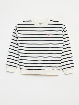 Sudadera de manga larga estampada