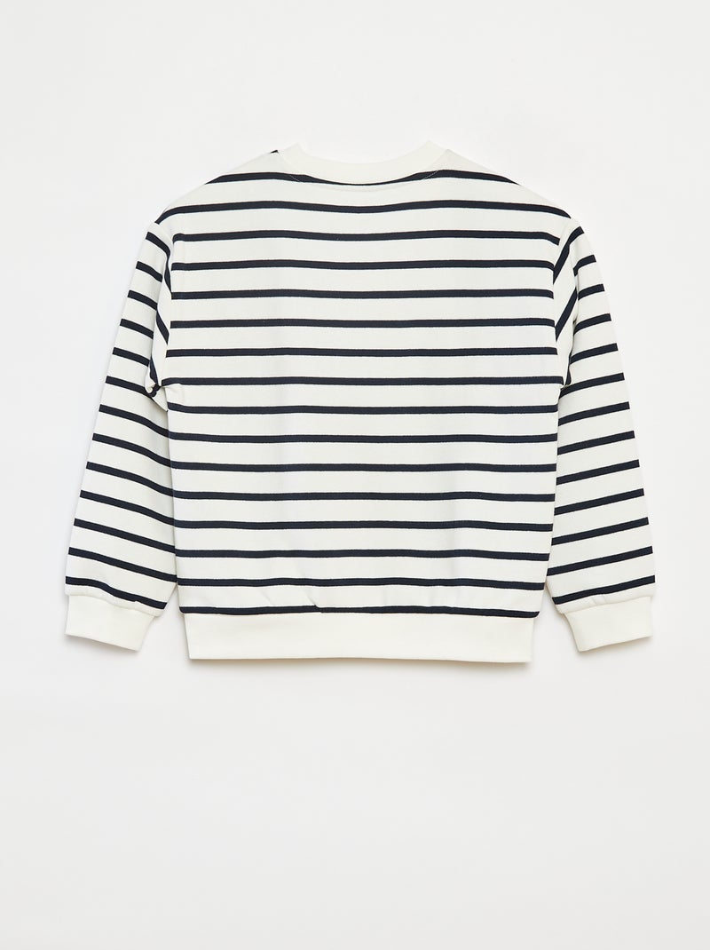 Sudadera de manga larga estampada Blanco - Kiabi