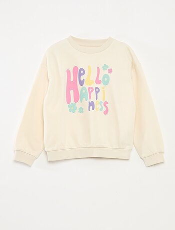 Sudadera de manga larga estampada