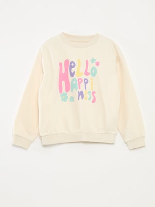 Sudadera de manga larga estampada