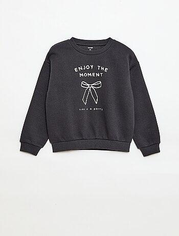 Sudadera de manga larga estampada