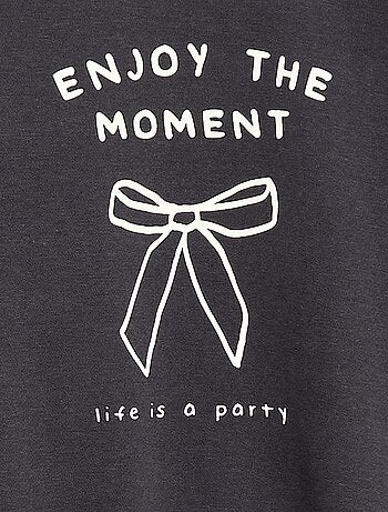 Sudadera de manga larga estampada