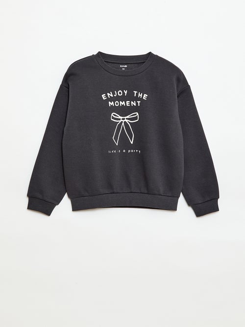 Sudadera de manga larga estampada - Kiabi