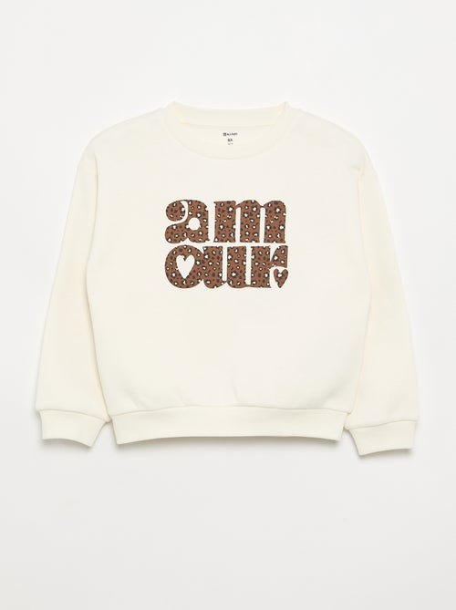Sudadera de manga larga estampada - Kiabi