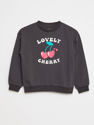 Sudadera de manga larga estampada