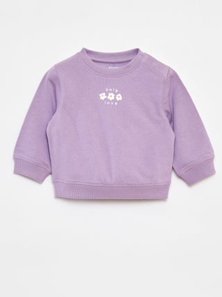 Sudadera de manga larga estampada