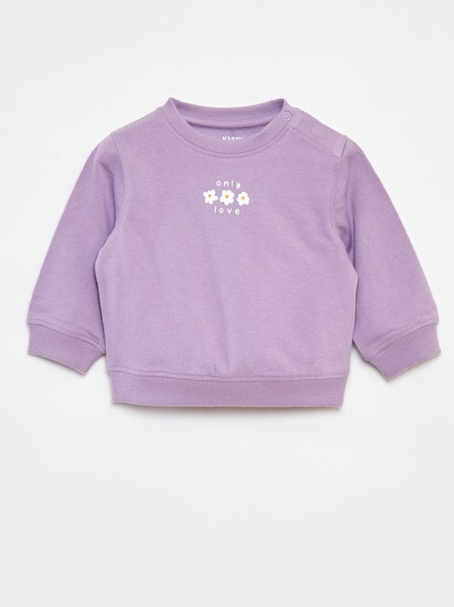 Sudadera de manga larga estampada - Kiabi