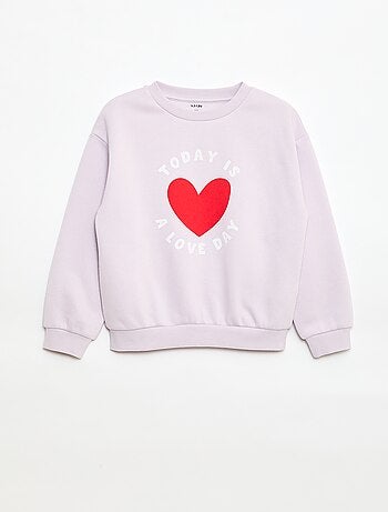 Sudadera de manga larga estampada