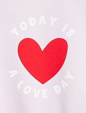 Sudadera de manga larga estampada