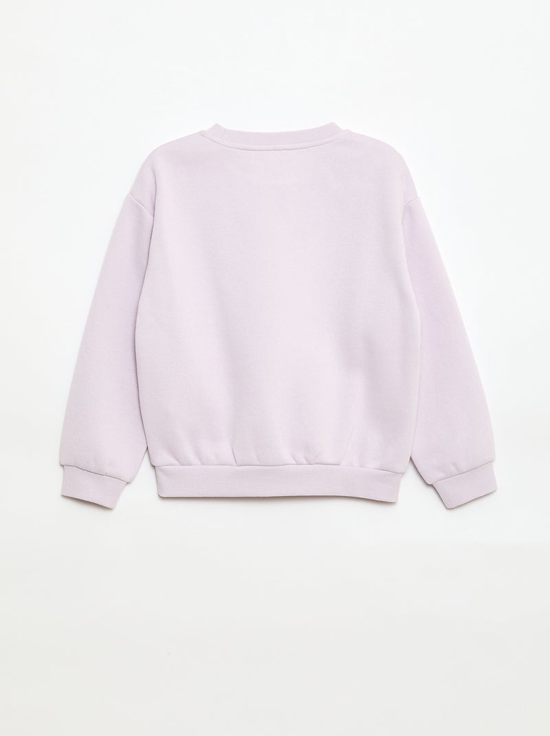 Sudadera de manga larga estampada Purpura - Kiabi