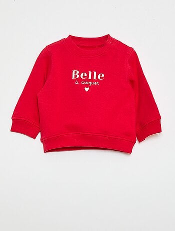 Sudadera de manga larga estampada