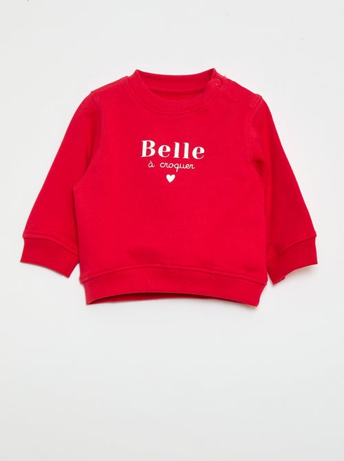 Sudadera de manga larga estampada - Kiabi