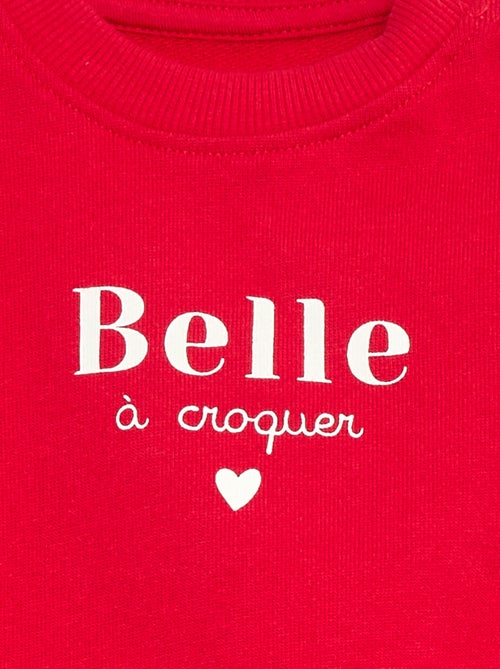 Sudadera de manga larga estampada - Kiabi