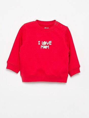 Sudadera de manga larga estampada