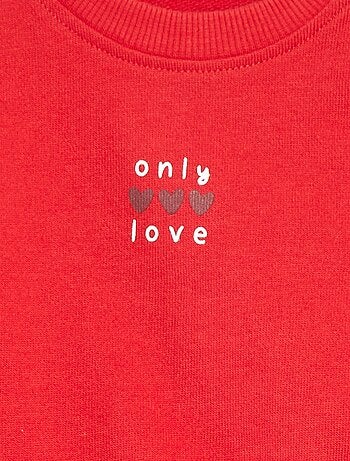 Sudadera de manga larga estampada