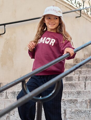Sudadera de manga larga estampada