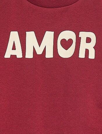 Sudadera de manga larga estampada