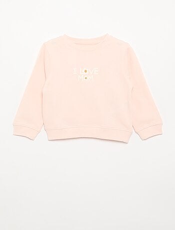 Sudadera de manga larga estampada